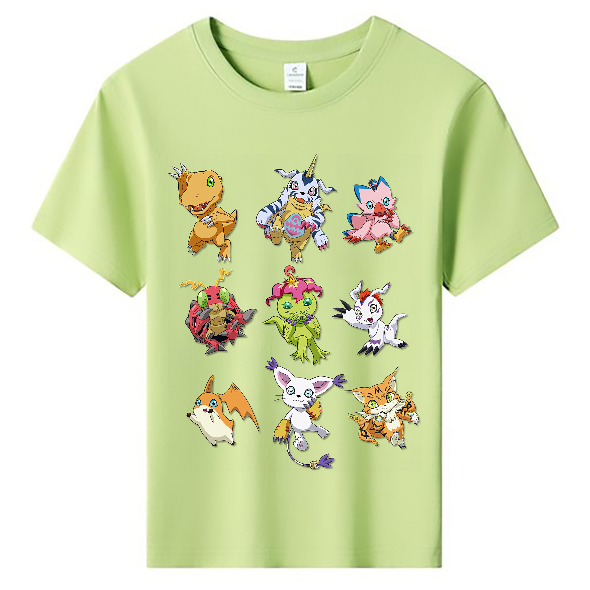 （画像用） Digimon デジタルモンスター/デジモン 綿100％キッズTシャツ（フロントプリント）